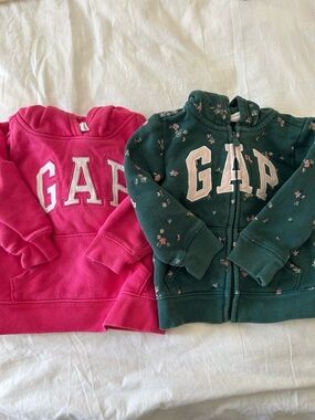 GAP Sweatshirts Toddler Girl Pink and Green 2T